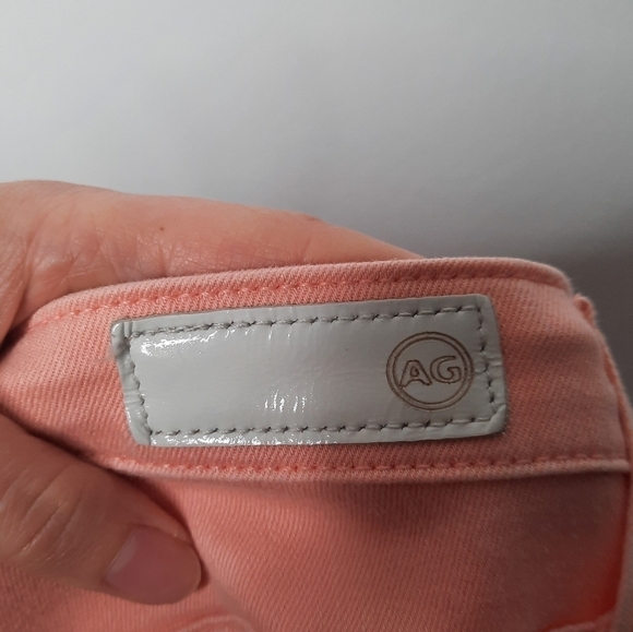 Adriano Goldschmied Salmon Pink The Legging Super Skinny Ankle 26R - Picture 6 of 7